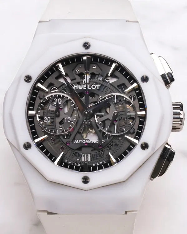 Hublot Classic Fusion Aerofusion Orlinski L.E. 45MM Skeleton Dial Rubber Strap (525.HI.0170.RW.ORL21)