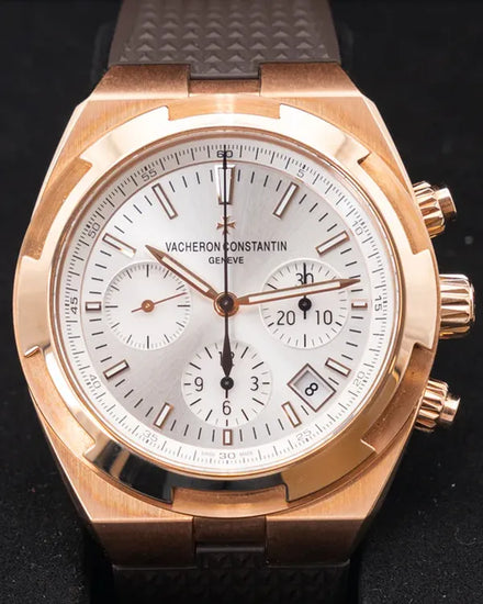 2022 Vacheron Constantin Overseas Chronograph 42.5MM Silver Dial Rubber Strap (5500V/000R-B074)