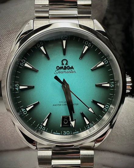 2025  Omega Seamaster Aqua Terra 150M 41MM Turquoise Dial Steel Bracelet (220.10.41.21.03.006)