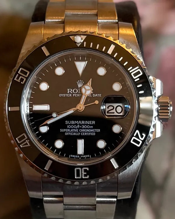 2015 Rolex Submariner Date 40MM Black Dial Oyster Bracelet (116610LN)