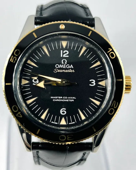 2021 Omega Seamaster Diver 300M 41MM Black Dial Leather Strap (233.22.41.21.01.001)