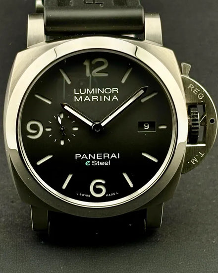 2022 Panerai Luminor Marina "Grigio Roccia" 44MM Grey Dial Rubber Strap (PAM01358)