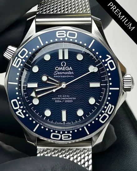 2025 Omega Seamaster Diver 300M "James Bond" 60th Anniversary 42MM Blue Dial Steel Bracelet (210.30.42.20.03.002)