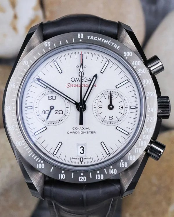 2015 Omega Speedmaster Dark Side of the Moon "Grey Side of the Moon" 44.25MM Grey Dial Leather Strap (311.93.44.51.99.001)