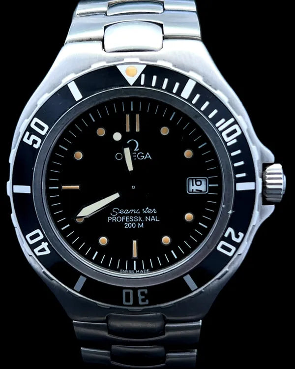 Omega Seamaster Professional 200 "Pre-Bond" 40MM Quartz Black Dial Steel Bracelet (396.1062)