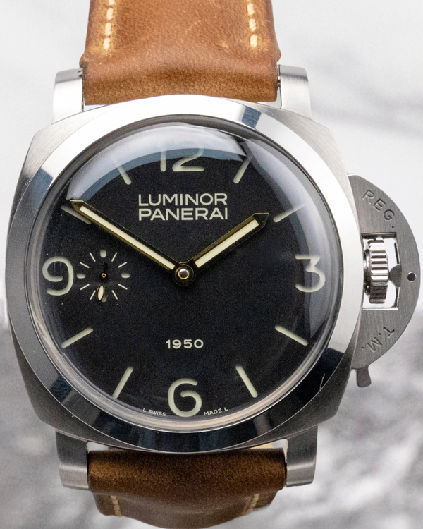 Panerai Luminor 1950 "Fiddy" S.E. 47MM Black Dial Leather Strap (PAM00127)