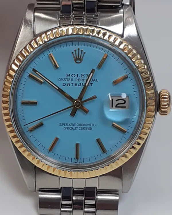 Rolex Datejust 36MM Aftermarket Blue Dial Jubilee Bracelet (1601)