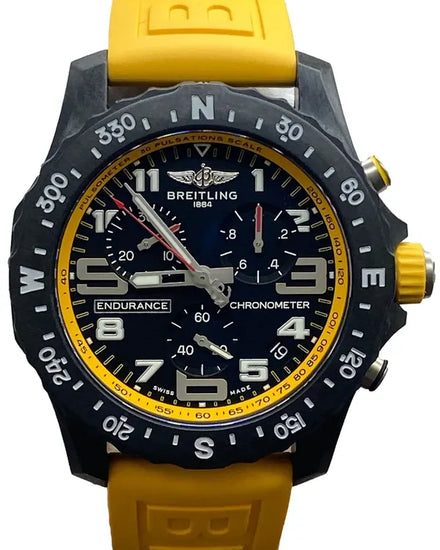 2023 Breitling Endurance Pro 44MM Quartz Black Dial Rubber Strap (X82310A41B1S1)