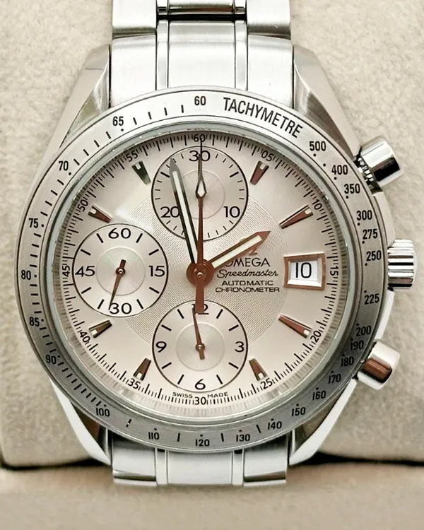 2011 Omega Speedmaster Date 40MM White Dial Steel Bracelet (3211.30.00)