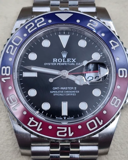 2018 Rolex GMT-Master II "Pepsi" 40MM Black Dial Jubilee Bracelet (126710BLRO)