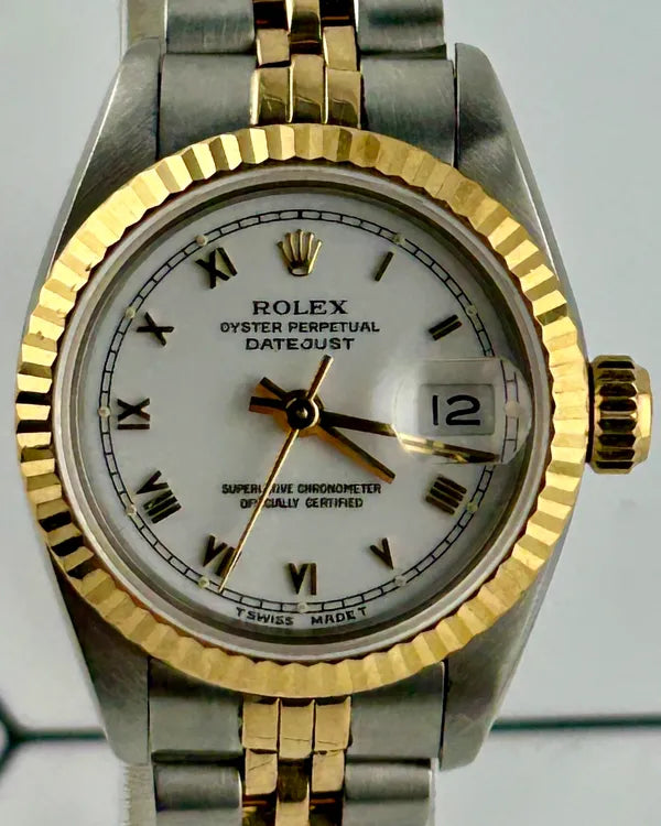 Rolex Lady-Datejust 26MM White Dial Two-Tone Jubilee Bracelet (69173)
