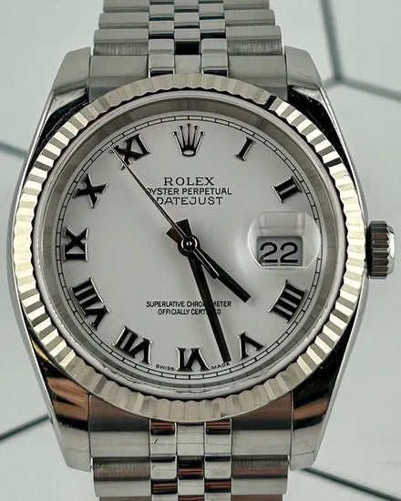 Rolex Datejust 36MM White Dial Jubilee Bracelet (116234)