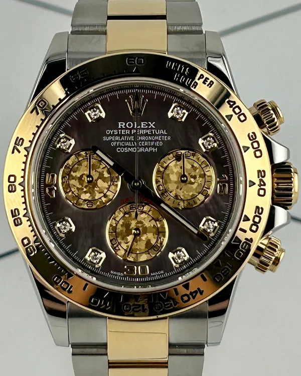 2019 Rolex Cosmograph Daytona 40MM "Thaitian" Mother of Pearl Dial Two-Tone Oyster Bracelet (116503)