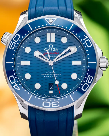 2023 Omega Seamaster Diver 300M 42MM Blue Dial Rubber Strap (210.32.42.20.03.001)