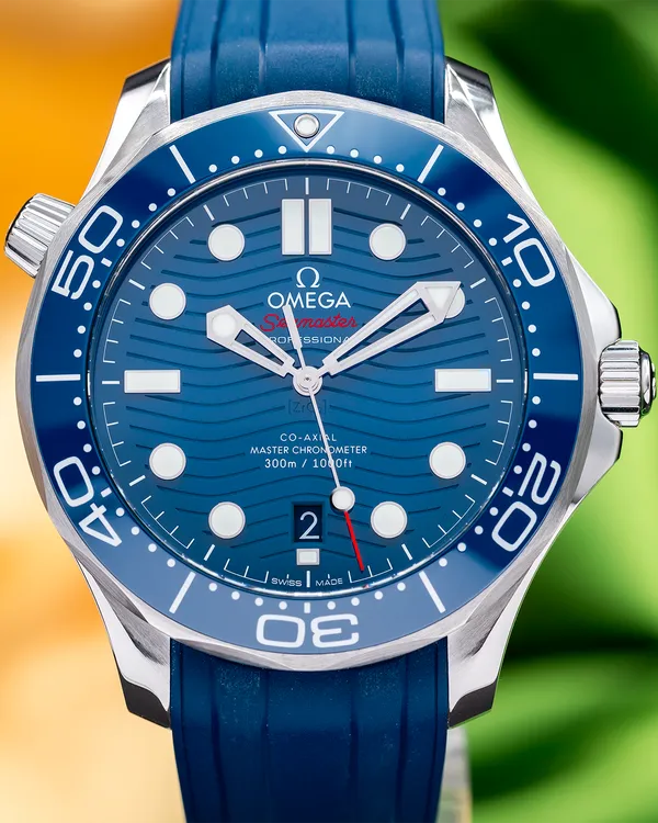 2023 Omega Seamaster Diver 300M 42MM Blue Dial Rubber Strap (210.32.42.20.03.001)
