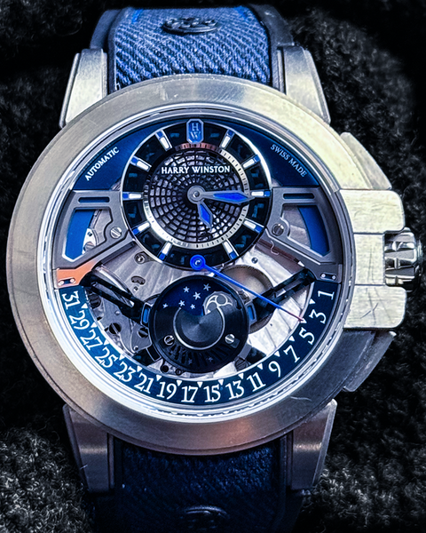 2019 Harry Winston Project Z13 42.2MM Skeleton Dial Rubber Strap