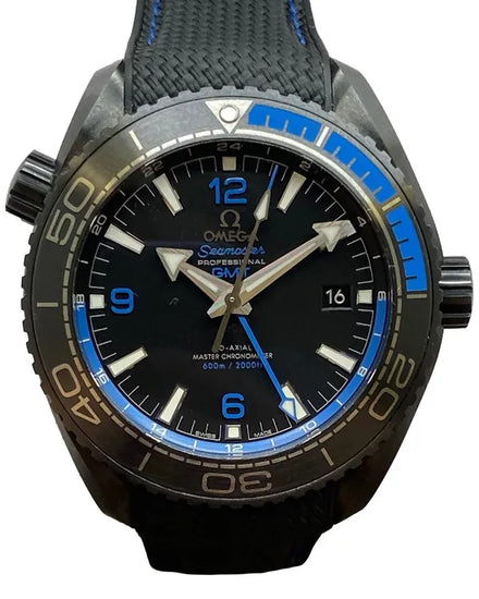 2020 Omega Seamaster Planet Ocean 600M "Deep Black" 45.5MM Black Dial Rubber Strap (215.92.46.22.01.002)