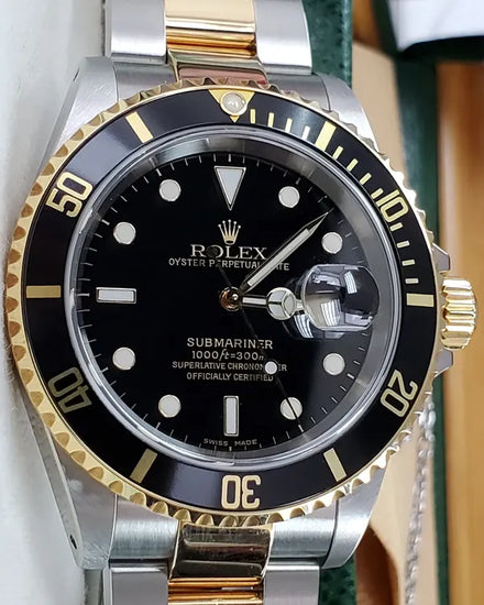 Rolex Submariner Date 40MM Black Dial Two-Tone Oyster Bracelet (16613LN)