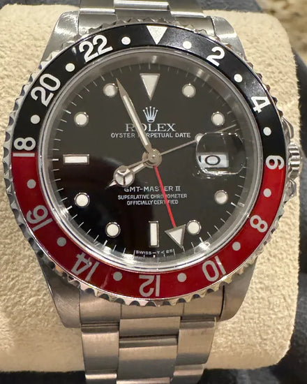 Rolex GMT-Master II "Coke" 40MM Black Dial Oyster Bracelet (16710)