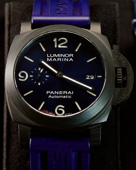2021 Panerai Luminor Marina Carbotech "Blu Notte" L.E. 44MM Blue Dial Rubber Strap (PAM01664)