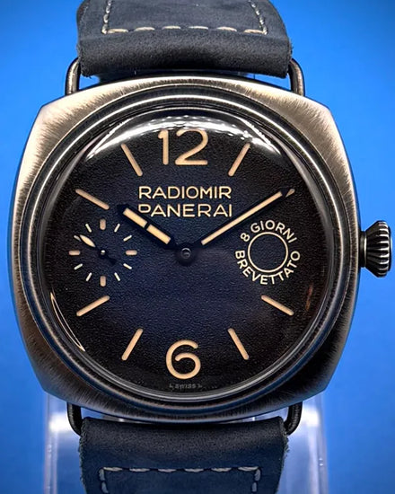2024 Panerai Radiomir Otto Giorni 45MM Blue Dial Leather Strap (PAM01348)