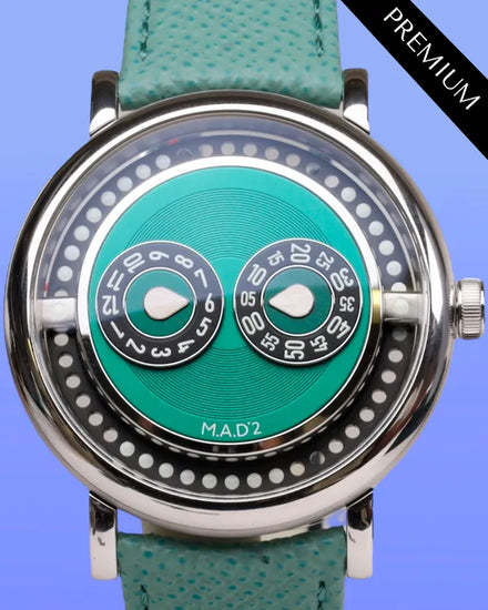 2025 MB&F MAD Edition 2 42MM Green Dial Leather Strap (M.A.D 2)