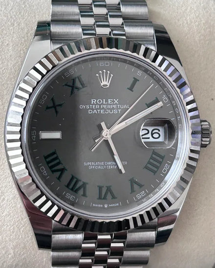 2025 Rolex Datejust "Wimbledon" 41MM Slate Dial Jubilee Bracelet (126334)