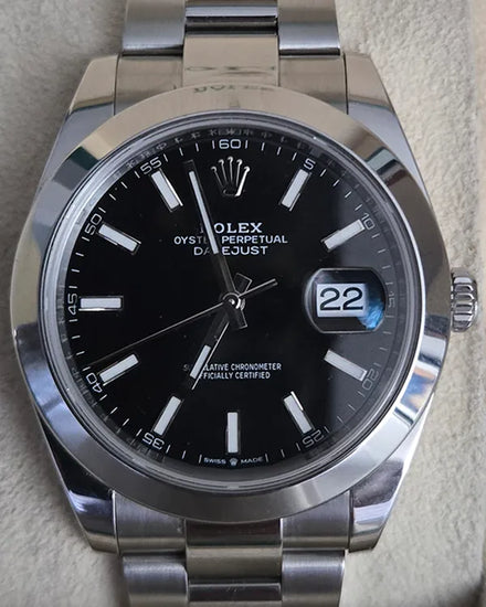 2023 Rolex Datejust 41MM Black Dial Oyster Bracelet (126300)