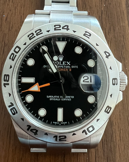 2015 Rolex Explorer II 42MM Black Dial Oyster Bracelet (216570)