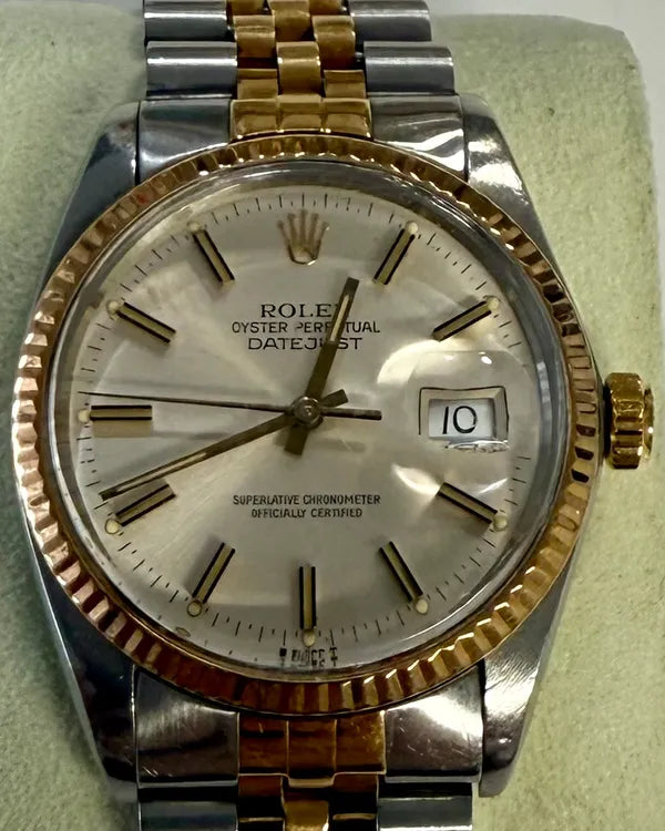 Rolex Datejust 36MM Silver Dial Two-Tone Jubilee Bracelet (16013)