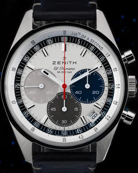 2022 Zenith El Primero Chronomaster 38MM White Dial Leather Strap (03.3200.3600/69.C902)