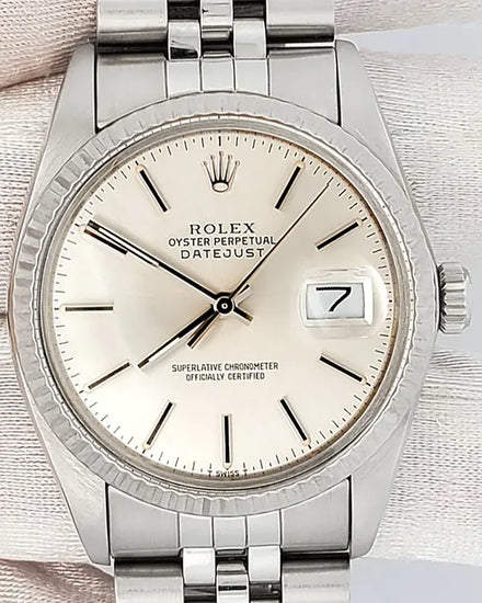 Rolex Datejust 36MM Silver Dial Jubilee Bracelet (16014)