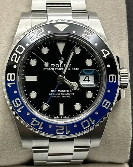 2022 Rolex GMT-Master II "Batman" 40MM Black Dial Oyster Bracelet (126710BLNR)
