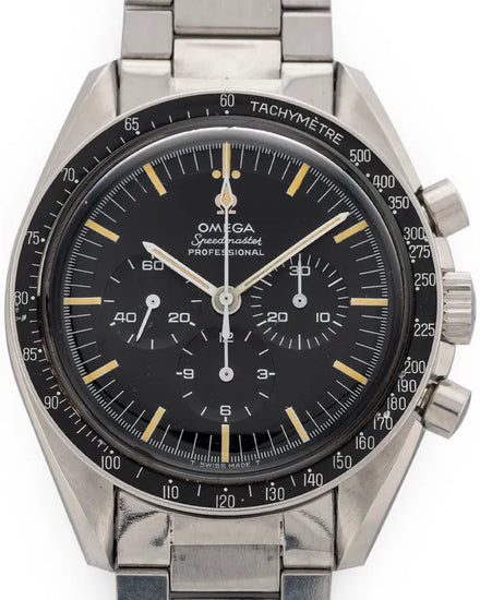 Omega Speedmaster 42MM Black Dial Steel Bracelet (145.012-67)