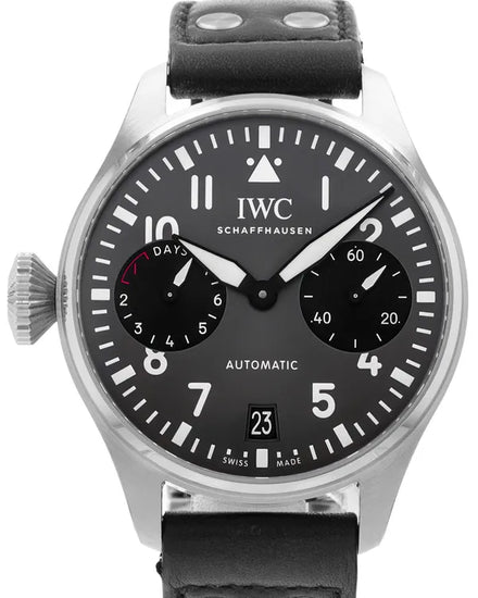 2020 IWC Schaffhausen Pilot "Right-Hander" L.E. 46.2MM Grey Dial Leather Strap (IW501012)