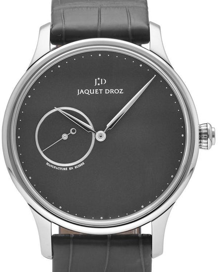 2023 Jaquet Droz Astrale Grande Heure Minute 43MM Grey Dial Leather Strap (J017030240)