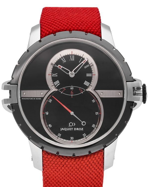 2023 Jaquet Droz Grande Seconde SW 45MM Black Dial Textile Strap (J029030549)