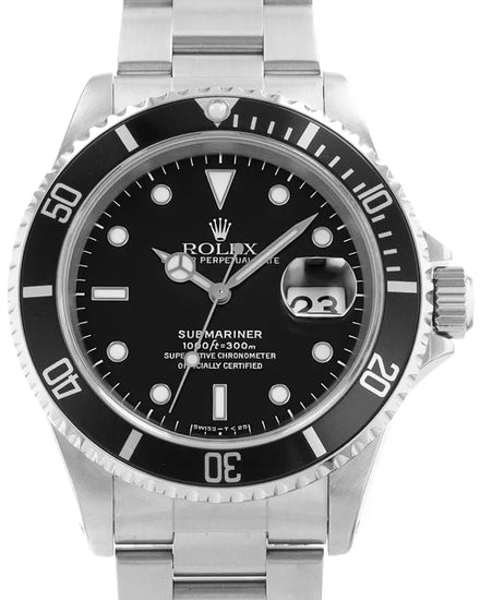 1998 Rolex Submariner Date 40MM Black Dial Oyster Bracelet (16610)