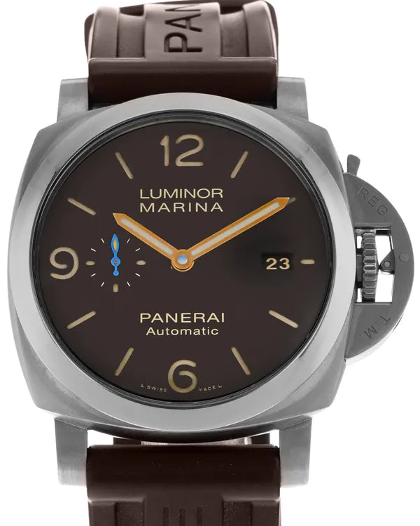 Panerai Luminor Marina 1950 3 Days 44MM Brown Dial Rubber Strap (PAM01351)