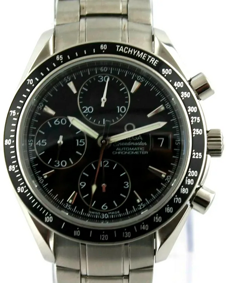 Omega Speedmaster Date 40MM Black Dial Steel Bracelet (3210.50.00)