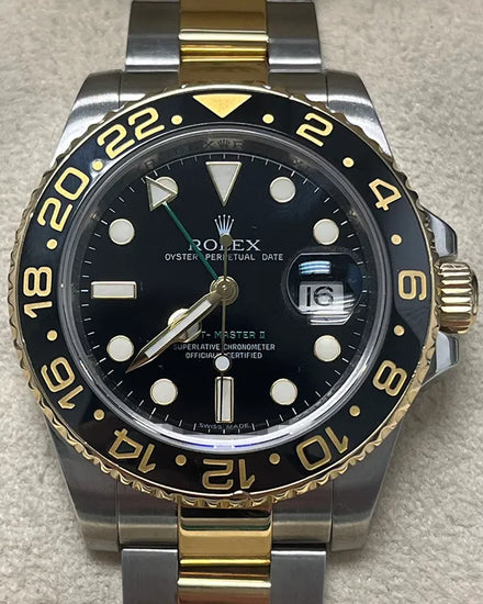 Rolex GMT-Master II 40MM Black Dial Two-Tone Oyster Bracelet (116713LN)