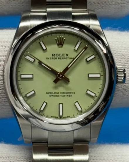 2025 Rolex Oyster Perpetual 31MM Pistachio Dial Oyster Bracelet (277200)