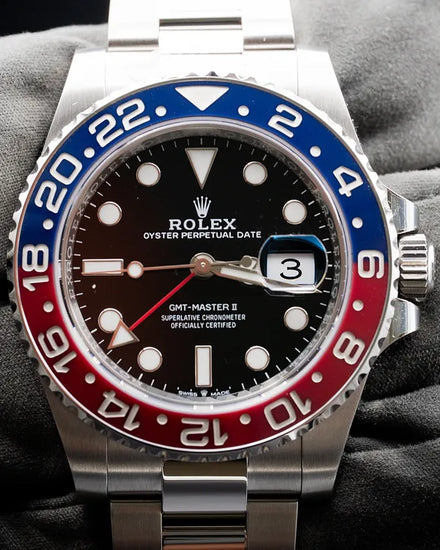 2025 Rolex GMT-Master II "Pepsi" 40MM Black Dial Oyster Bracelet (126710BLRO)