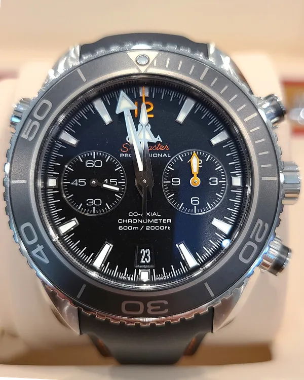Omega Seamaster Planet Ocean 600M 45.5MM Black Dial Rubber Strap (215.30.46.51.01.001)