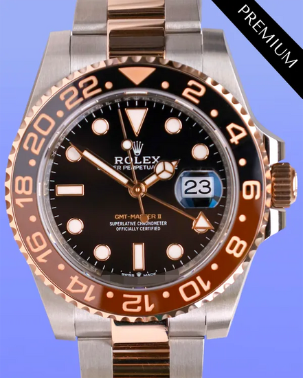 2025 Rolex GMT-Master II "Rootbeer" 40MM Black Dial Two-Tone Oyster Bracelet (126711CHNR)