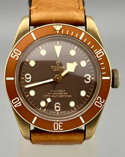 No Reserve - 2018 Tudor Black Bay Bronze 43MM Brown Dial Leather Strap (79250BM)