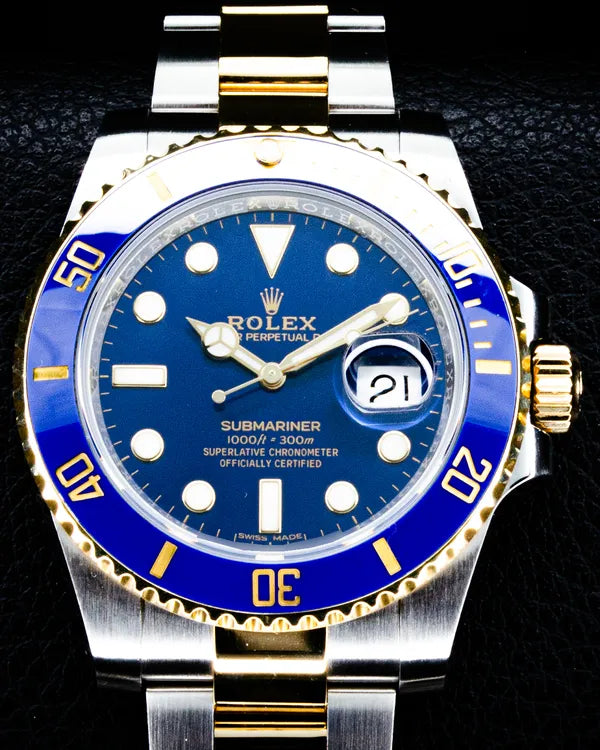 2019 Rolex Submariner Date "Bluesy" 40MM Blue Dial Two-Tone Oyster Bracelet (116613LB)