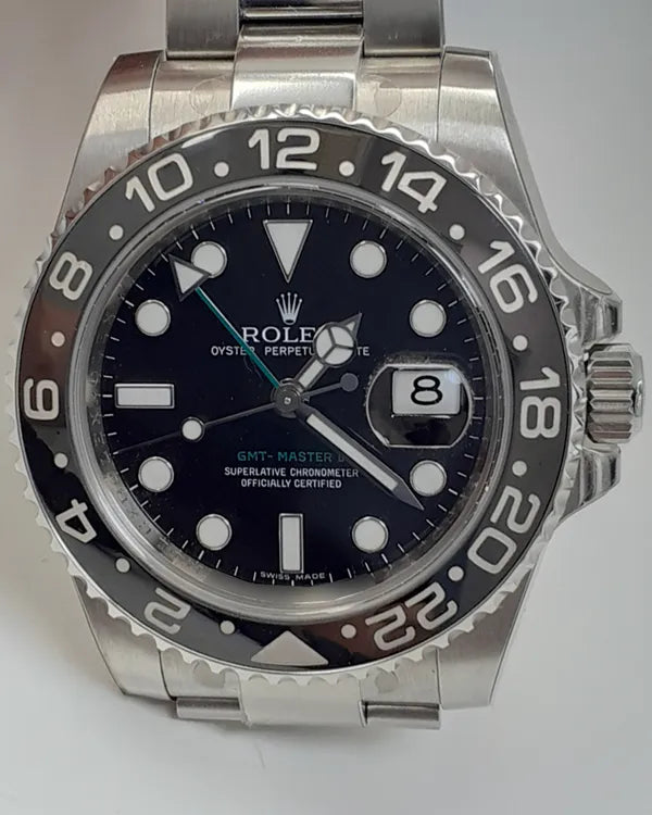 2008 Rolex GMT-Master II 40MM Black Dial Oyster Bracelet (116710LN)