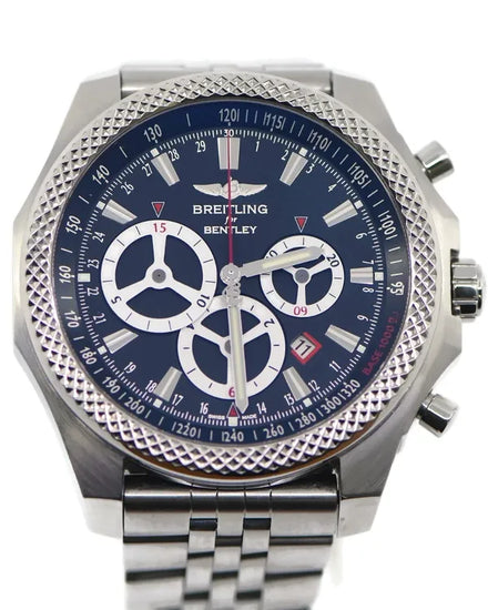 Breitling Bentley Barnato 49MM Black Dial Steel Bracelet (A25366)