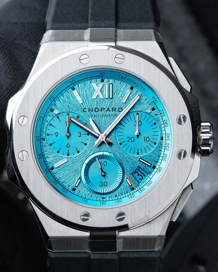 2024 Chopard Alpine Eagle XL Chrono 44MM "Maritime" Blue Dial Rubber Strap (298609-3006)